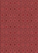 Patterned Red Rug, pat3702rd