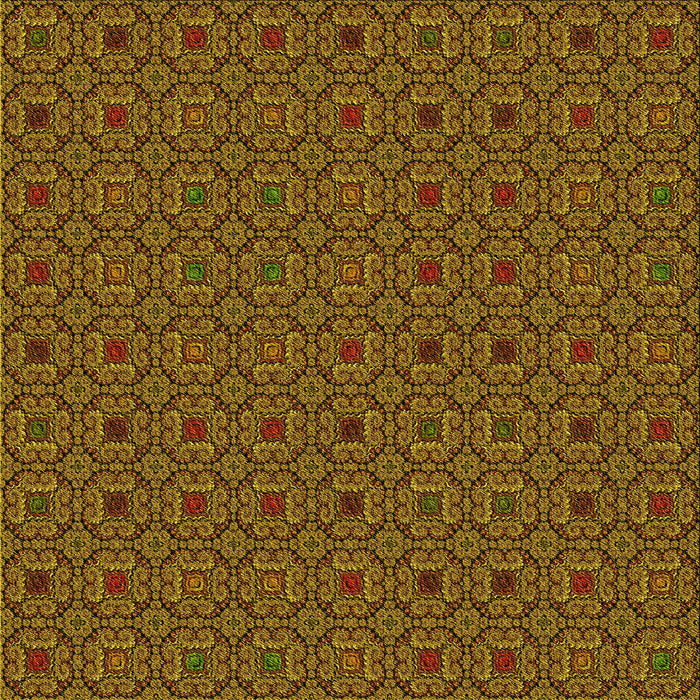 Round Machine Washable Transitional Red Brown Rug, wshpat3702yw