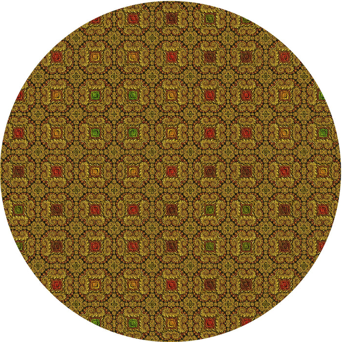 Square Patterned Red Brown Rug, pat3702yw