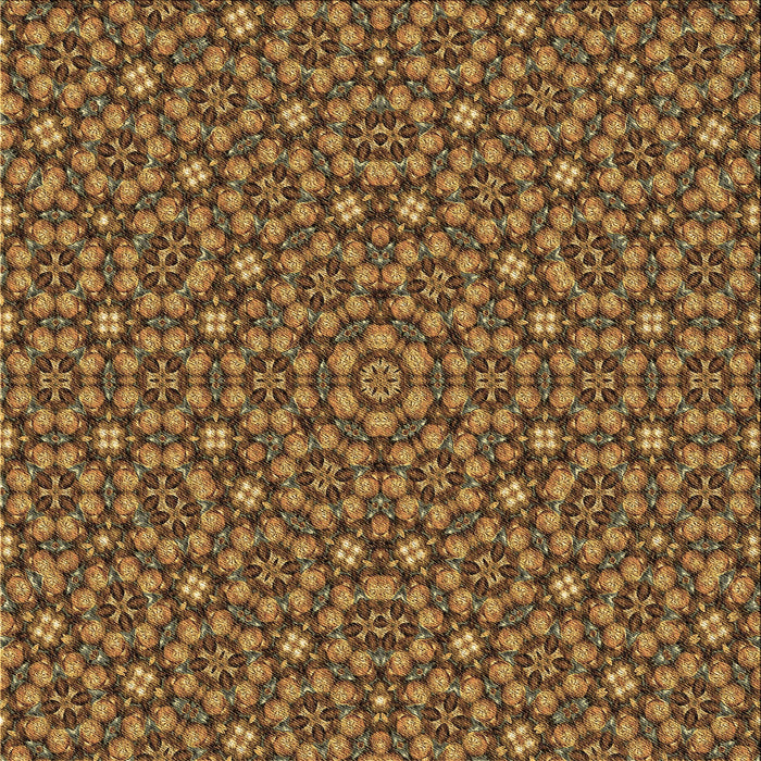 Round Machine Washable Transitional Red Brown Rug, wshpat3703brn