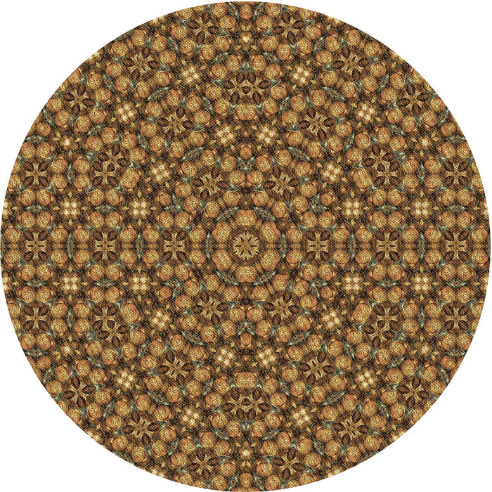 Square Machine Washable Transitional Red Brown Rug in a Living Room, wshpat3703brn