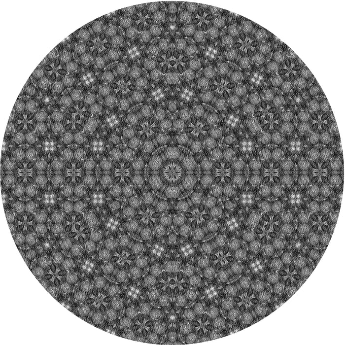 Square Machine Washable Transitional Gray Rug in a Living Room, wshpat3703gry