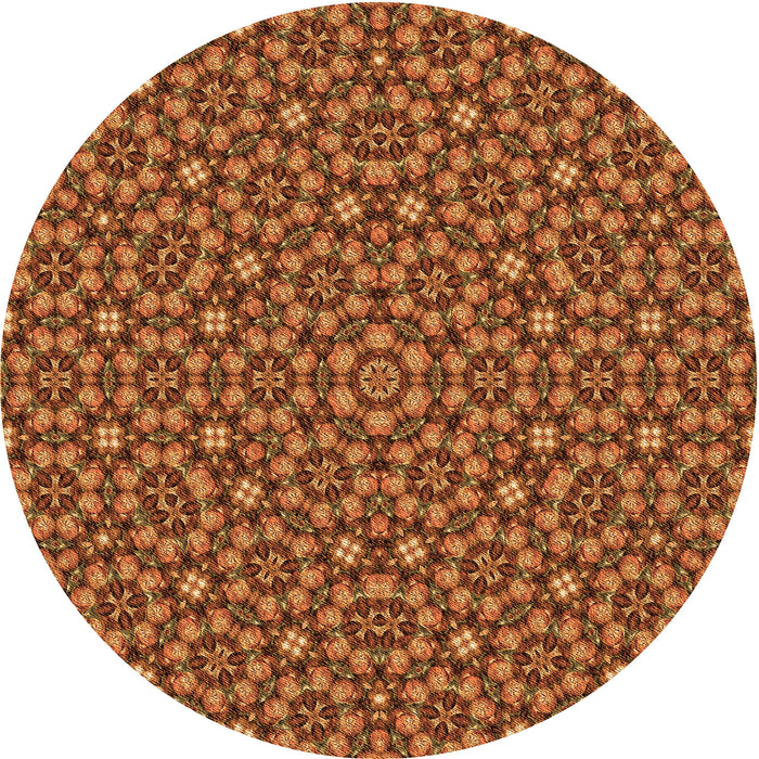 Square Machine Washable Transitional Orange Rug in a Living Room, wshpat3703org