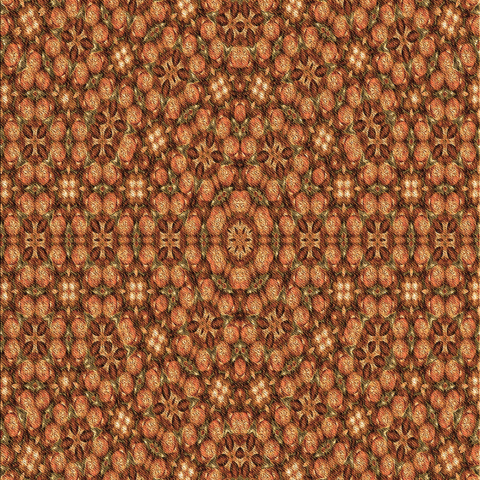 Patterned Orange Rug, pat3703org