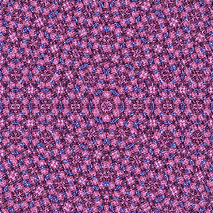 Round Patterned Burnt Pink Rug, pat3703pur