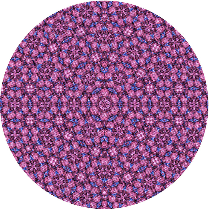 Square Patterned Burnt Pink Rug, pat3703pur