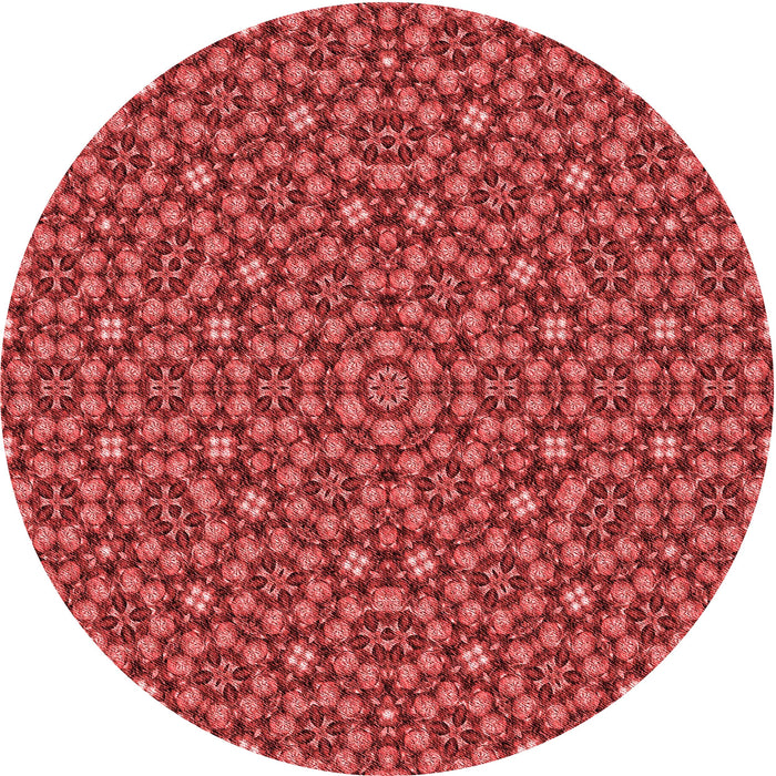 Square Patterned Red Rug, pat3703rd