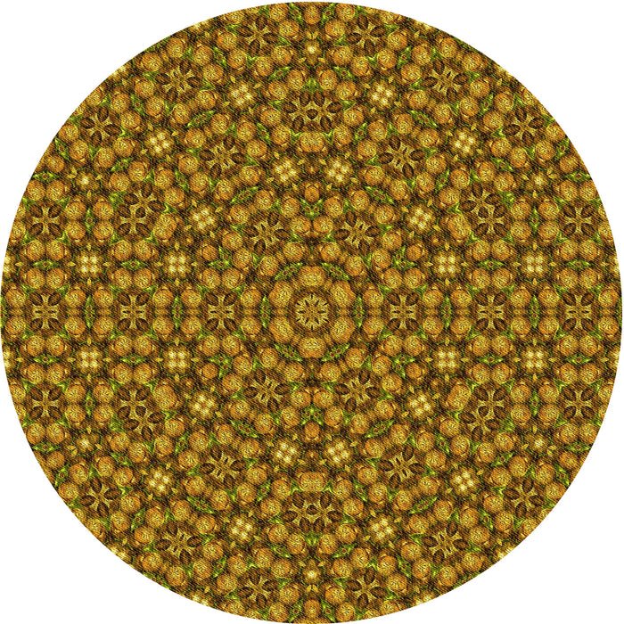 Square Patterned Dark Bronze Brown Rug, pat3703yw