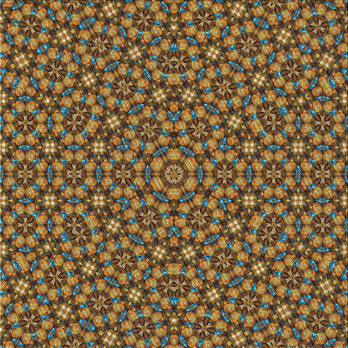 Square Patterned Copper Green Novelty Rug, pat3703