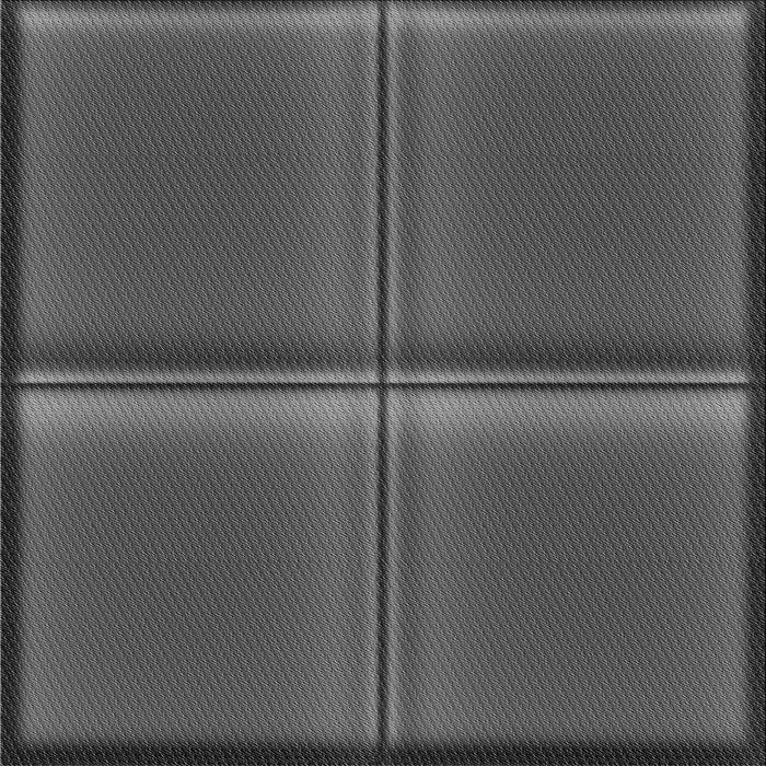 Round Patterned Black Rug, pat3704gry