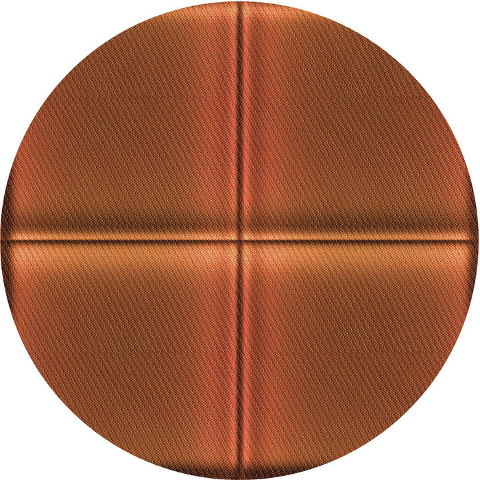 Square Patterned Orange Red Orange Rug, pat3704org