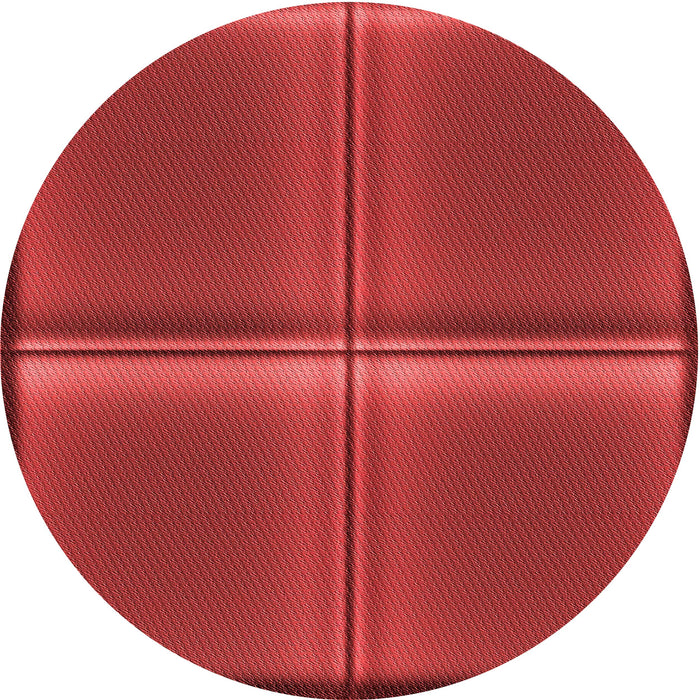 Square Patterned Red Rug, pat3704rd