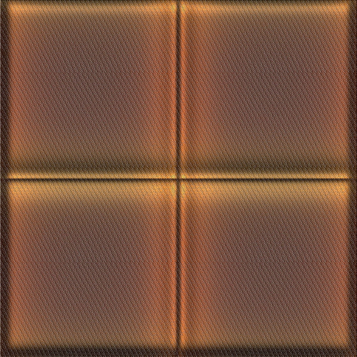 Square Patterned Bronze Brown Novelty Rug, pat3704