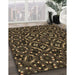 Machine Washable Transitional Brown Rug in a Family Room, wshpat3705brn