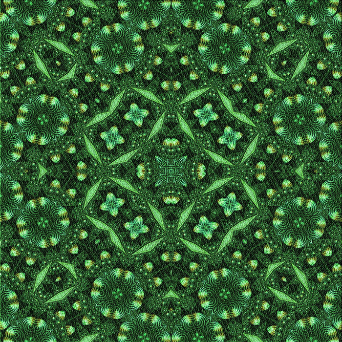 Round Machine Washable Transitional Dark Forest Green Rug, wshpat3705grn