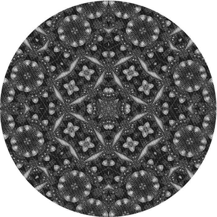 Square Machine Washable Transitional Platinum Gray Rug in a Living Room, wshpat3705gry