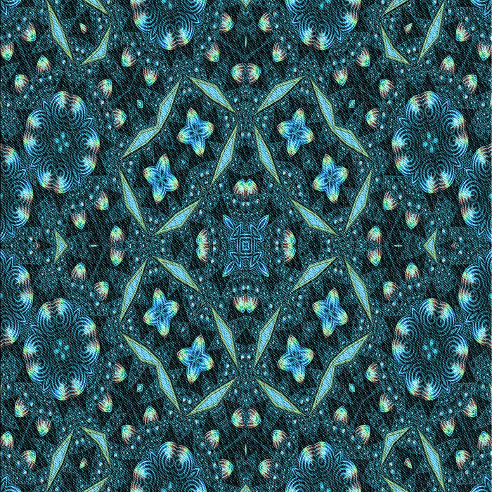 Machine Washable Transitional Deep Teal Green Rug, wshpat3705lblu