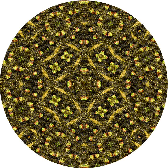 Square Machine Washable Transitional Black Brown Rug in a Living Room, wshpat3705yw