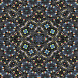 Square Patterned Gray Novelty Rug, pat3705