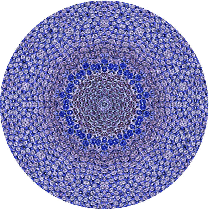 Square Machine Washable Transitional Purple Mimosa Purple Rug in a Living Room, wshpat3706blu