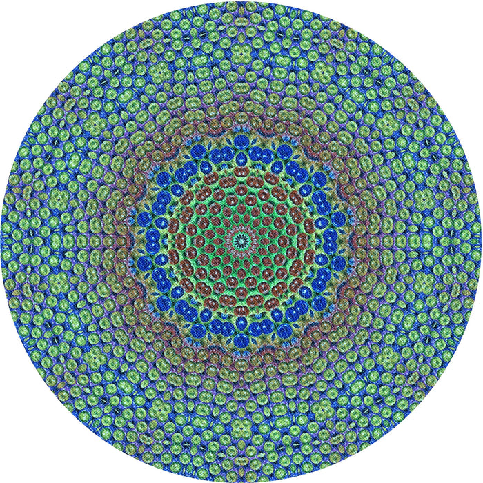 Square Machine Washable Transitional Dark Slate Blue Purple Rug in a Living Room, wshpat3706lblu