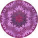 Square Patterned Medium Violet Red Pink Rug, pat3707pur