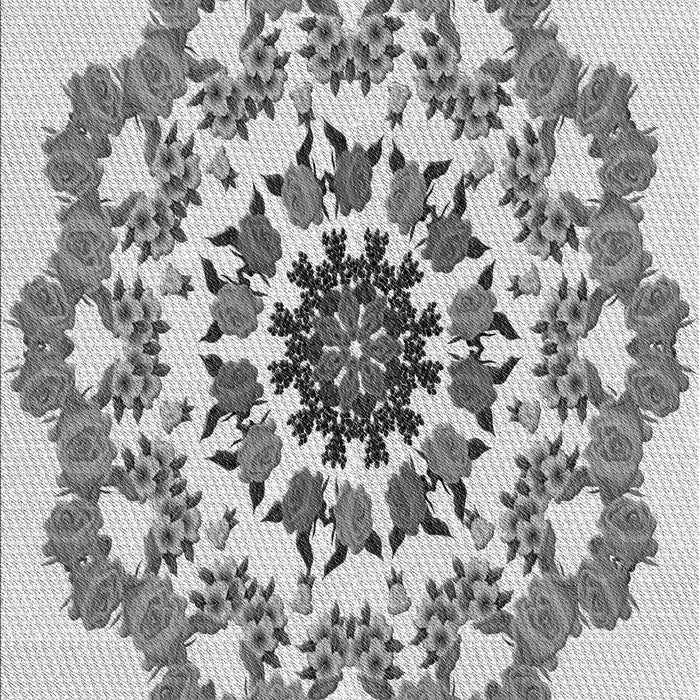 Patterned Silver Gray Rug, pat3708gry