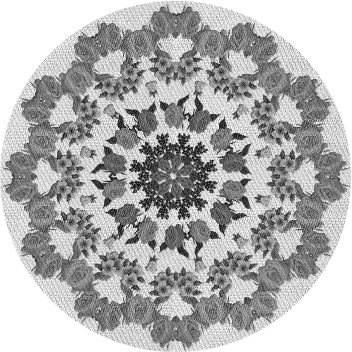 Square Machine Washable Transitional Silver Gray Rug in a Living Room, wshpat3708gry