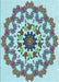 Patterned Blue Rug, pat3708lblu