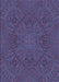 Patterned Dark Purple Rug, pat3709blu