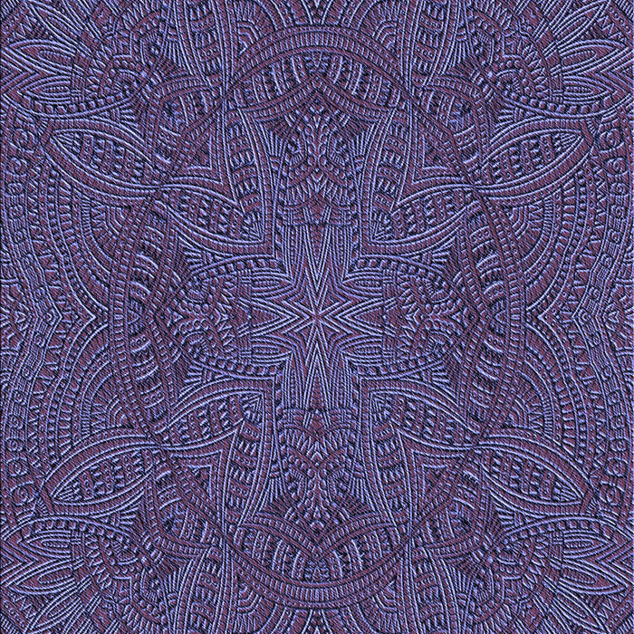 Patterned Dark Purple Rug, pat3709blu