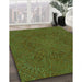Patterned Green Rug in Family Room, pat3709grn