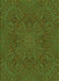 Patterned Green Rug, pat3709grn