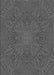Patterned Gunmetal Gray Rug, pat3709gry