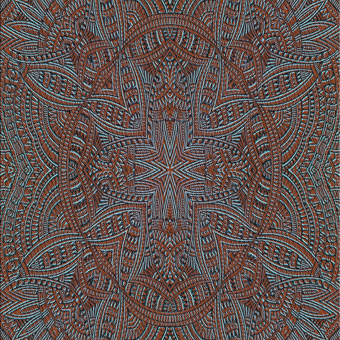 Patterned Slate Gray Rug, pat3709lblu