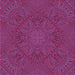 Round Patterned Orchid Purple Rug, pat3709pur