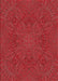 Patterned Red Rug, pat3709rd
