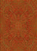 Patterned Tomato Red Rug, pat3709yw