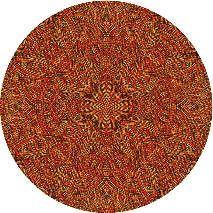 Square Machine Washable Transitional Tomato Red Rug in a Living Room, wshpat3709yw