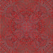 Sideview of Machine Washable Transitional Tomato Red Rug, wshpat3709