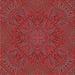 Square Patterned Red Novelty Rug, pat3709