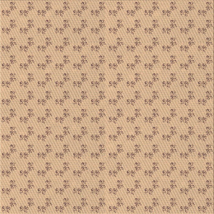 Round Patterned Peru Brown Rug, pat371brn