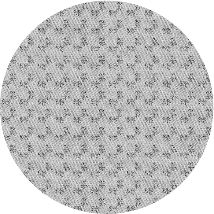 Square Patterned Gunmetal Gray Rug, pat371gry