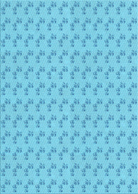 Machine Washable Transitional Deep Sky Blue Rug, wshpat371lblu