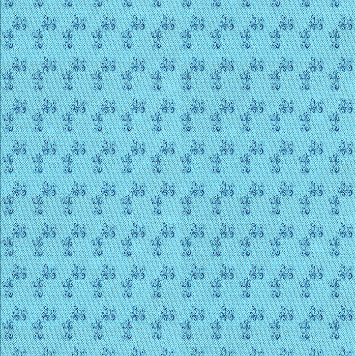 Patterned Deep Sky Blue Rug, pat371lblu