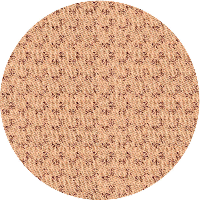 Square Patterned Orange Rug, pat371org