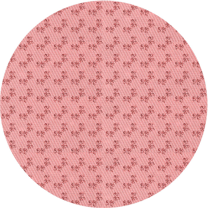 Square Patterned Pastel Pink Rug, pat371rd
