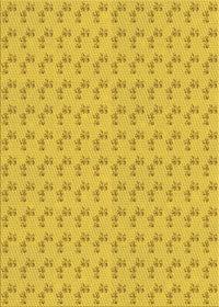 Machine Washable Transitional Golden Yellow Rug, wshpat371yw