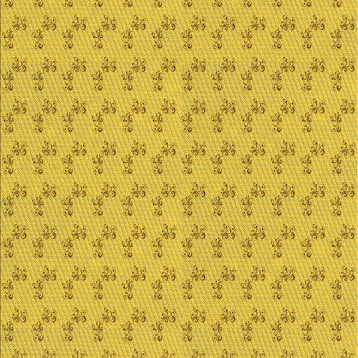 Machine Washable Transitional Golden Yellow Rug, wshpat371yw