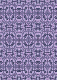 Machine Washable Transitional Deep Periwinkle Purple Rug, wshpat3710blu